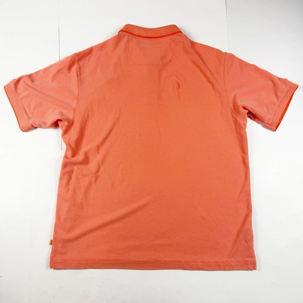 Tommy Bahama Men's‎ Light Orange Short Sleeve Polo Shirt Modal Large - Picture 2 of 3